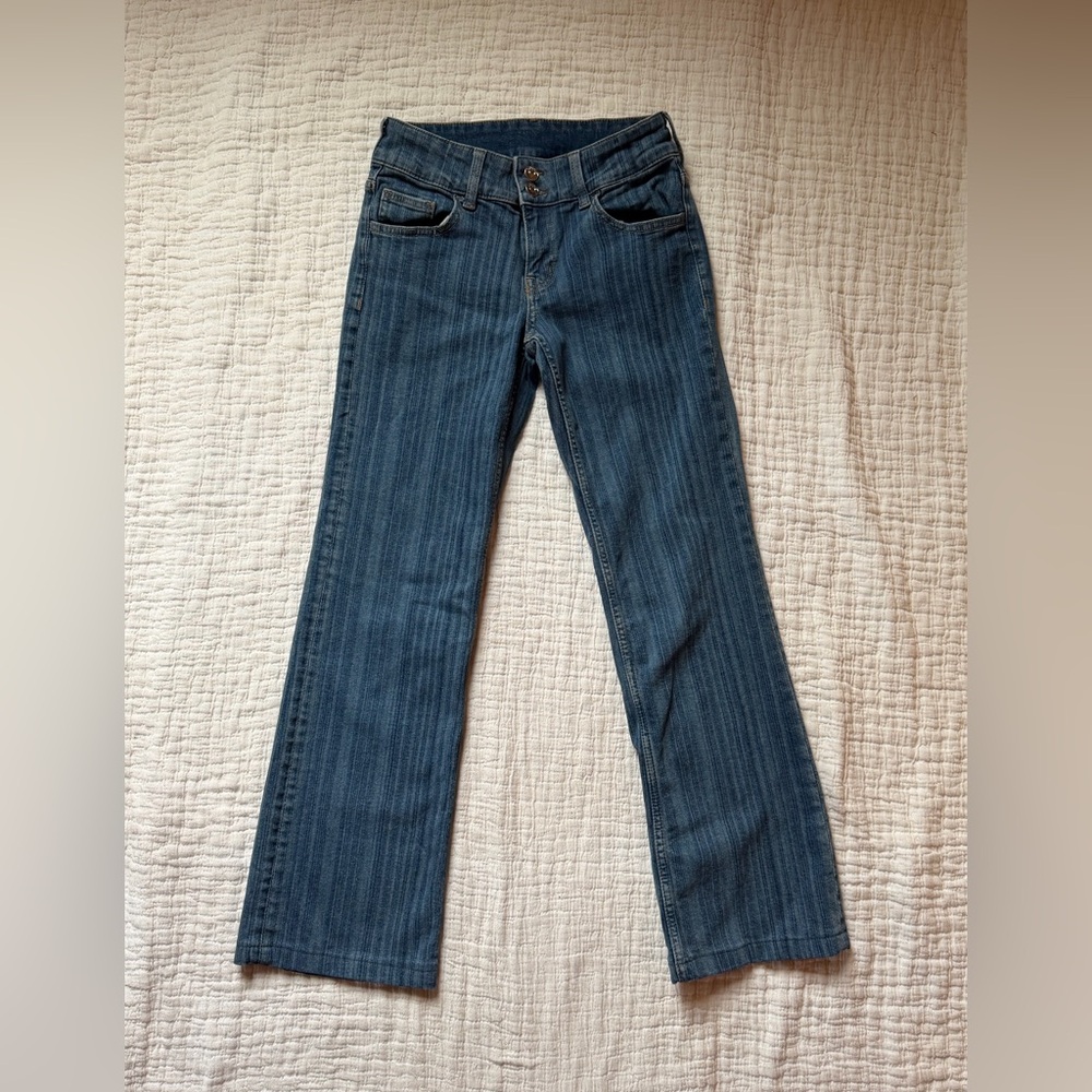 Divided Striped Boot Cut Jeans